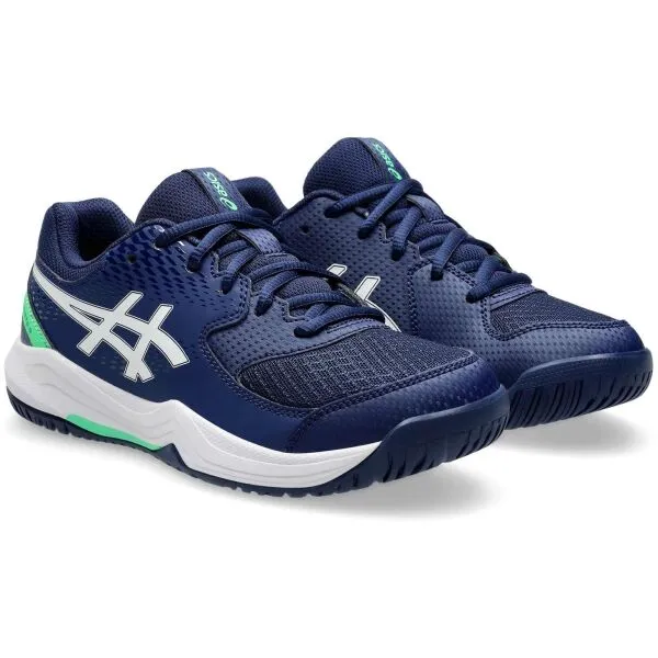 ASICS GEL-DEDICATE 8 GS Detská tenisová obuv, tmavo modrá, veľkosť 37