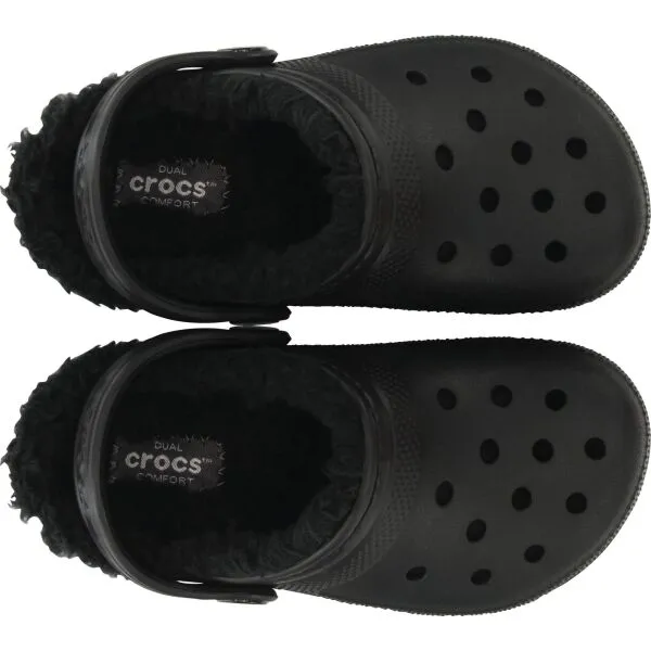 Crocs CLASSIC LINED CLOG K Unisex nazúvacia obuv, čierna, veľkosť 29/30