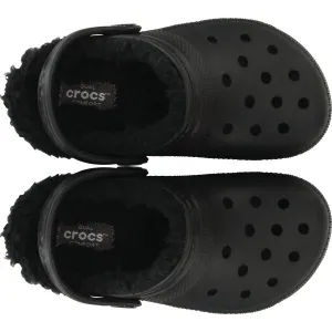 Crocs CLASSIC LINED CLOG K Unisex nazúvacia obuv, čierna, veľkosť 29/30