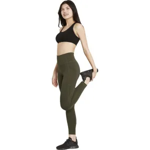 BOODY MOTIVATE FULL LENGTH TIGHTS Dámske legíny, tmavo zelená, veľkosť