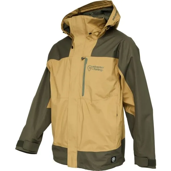 ADVENTER & FISHING FISHING JACKET Pánska bunda s membránou, hnedá, veľkosť