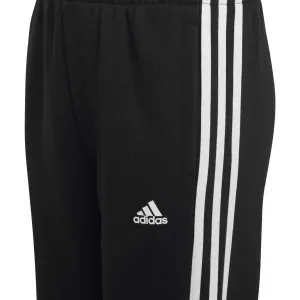 adidas ESSENTIALS 3-STRIPES FLEECE PANTS Juniorské tepláky, čierna, veľkosť