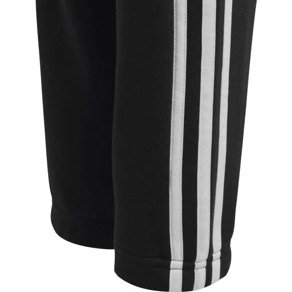 adidas ESSENTIALS 3-STRIPES FLEECE PANTS Juniorské tepláky, čierna, veľkosť