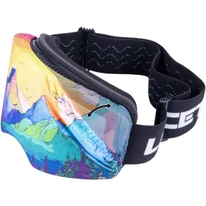 Laceto SKI GOGGLES COVER STYLIZED MOUNTAINS Textilný obal na lyžiarske okuliare, mix, veľkosť