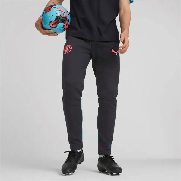 Puma MCFC CASUALS Pánske tepláky, čierna, veľkosť