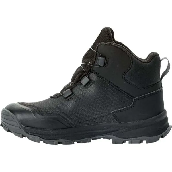 Jack Wolfskin CYROX TEXAPORE DIAL MID K Detská turistická obuv, čierna, veľkosť