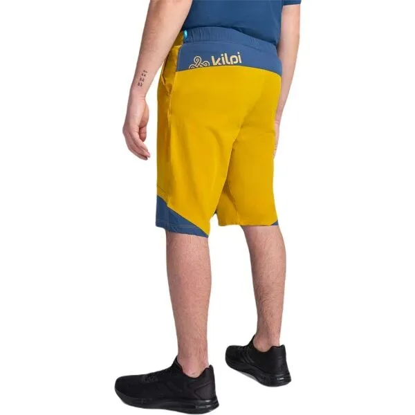 KILPI BREADY Pánske outdoorové kraťasy, zlatá, veľkosť