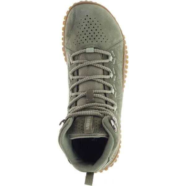 Merrell LICHEN MID Dámska barefoot obuv, zelená, veľkosť 36