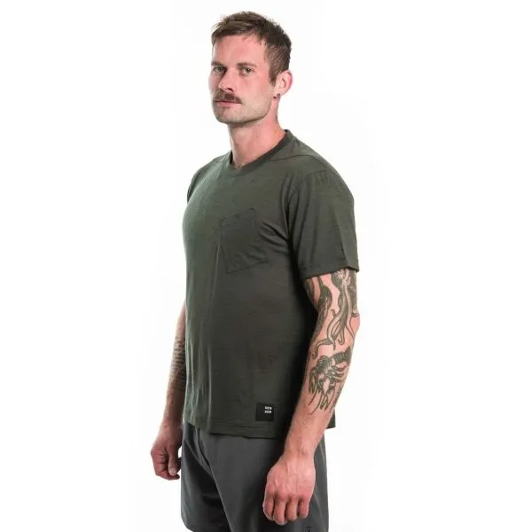 Merino tričko Sensor Merino Air Traveller Tee - olive green