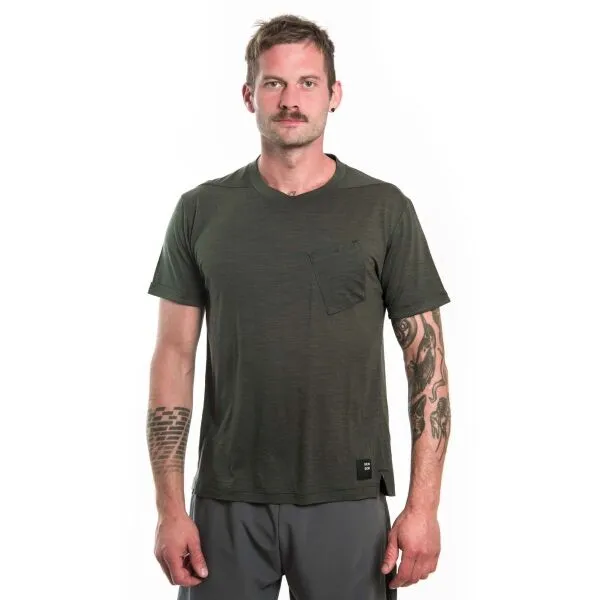 Merino tričko Sensor Merino Air Traveller Tee - olive green