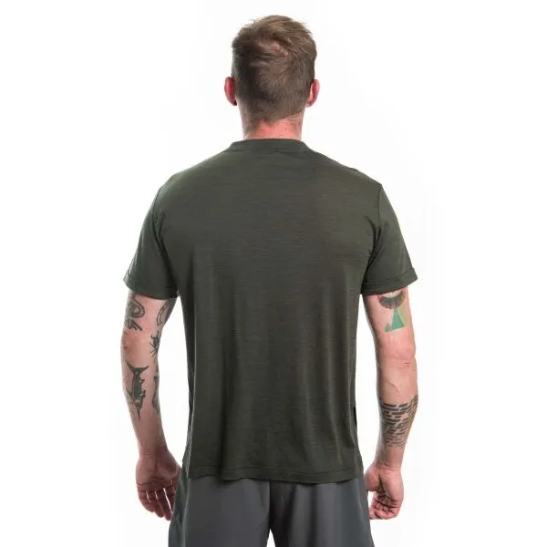 Merino tričko Sensor Merino Air Traveller Tee - olive green