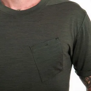 Merino tričko Sensor Merino Air Traveller Tee - olive green
