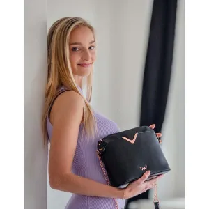 Čierna dámska crossbody kabelka VUCH Amie
