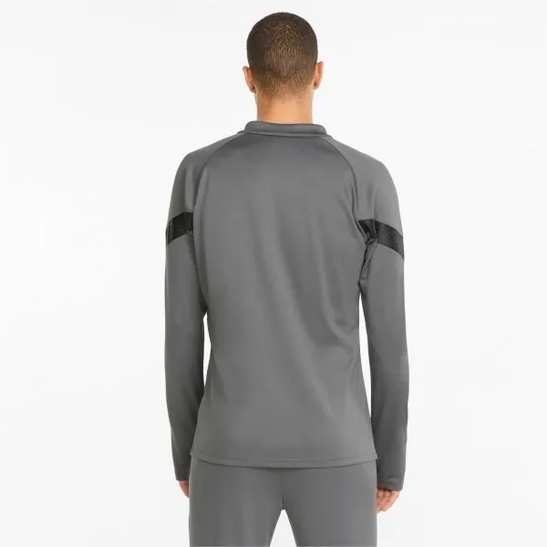 Puma TEAMFINAL TRAINING 1/4 ZIP TOP Pánska športová mikina, sivá, veľkosť