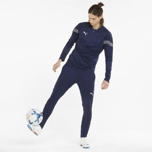 Puma TEAMFINAL TRAINING PANTS Futbalové tepláky, tmavo modrá, veľkosť