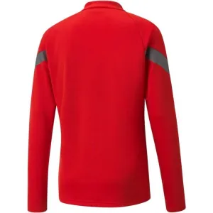 Puma TEAMFINAL TRAINING 1/4 ZIP TOP Pánska športová mikina, červená, veľkosť