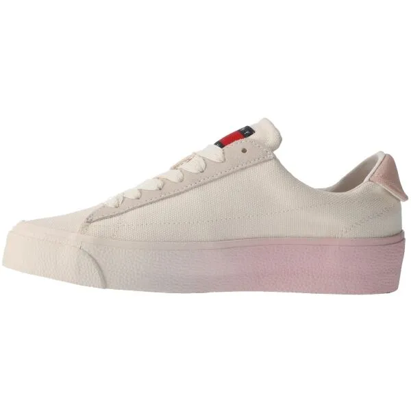 Tommy Hilfiger TOMMY JEANS LEATHER V.FLATFORM Dámske nízke tenisky, biela, veľkosť
