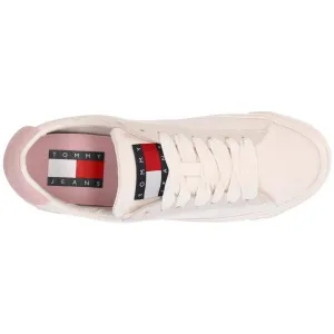 Tommy Hilfiger TOMMY JEANS LEATHER V.FLATFORM Dámske nízke tenisky, biela, veľkosť