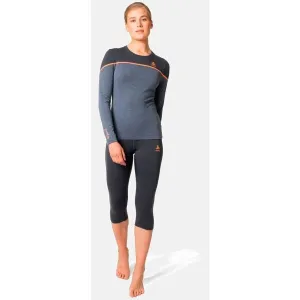 Odlo REVELSTOKE PERFORMANCE WOOL 150 Dámske funkčné legíny, tmavo sivá, veľkosť