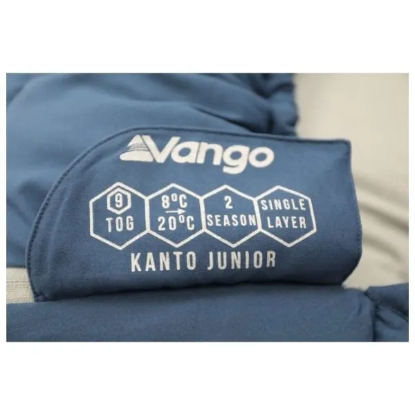 Vango KANTO JUNIOR Spací vak, modrá, veľkosť 160 cm - ľavý zips