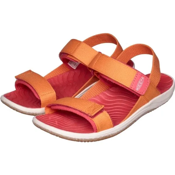Keen ELLE BACKSTRAP YOUTH Dievčenské sandále, oranžová, veľkosť 37