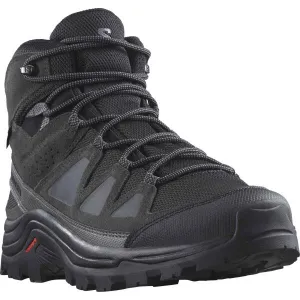 Salomon QUEST ROVE MID GTX Pánska kožená turistická obuv, čierna, veľkosť 44