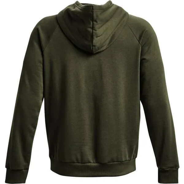 Under Armour RIVAL FLEECE HOODIE Pánska mikina, khaki, veľkosť