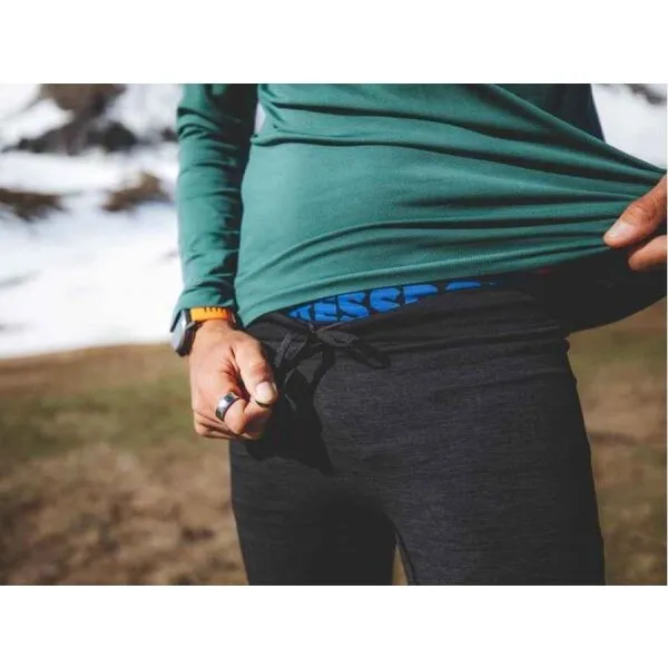 Compressport WINTER RUN LEGGING M Pánske zateplené  bežecké legíny, čierna, veľkosť