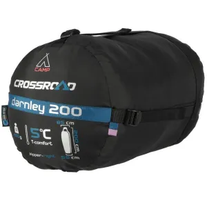 Crossroad DARNLEY 200 Spací vak, tmavo modrá, veľkosť 200 cm - ľavy zips