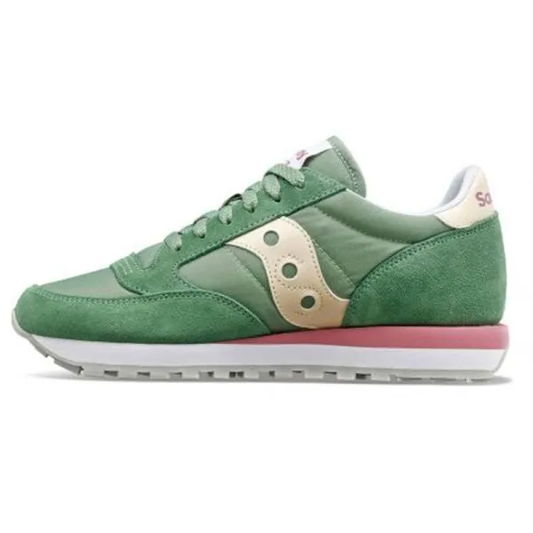 Saucony JAZZ ORIGINAL Dámska voľnočasová obuv, zelená, veľkosť 37