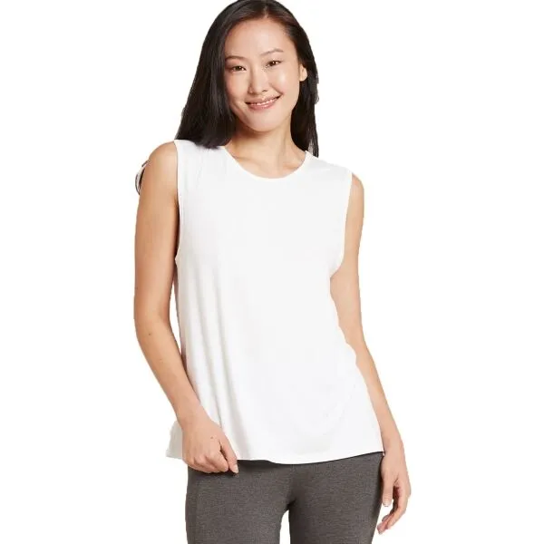 BOODY ACTIVE MUSCLE TANK TOP Dámske tielko, biela, veľkosť