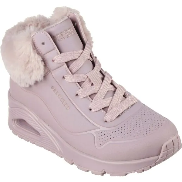 Skechers UNO RUGGED Dievčenská zateplená obuv, ružová, veľkosť