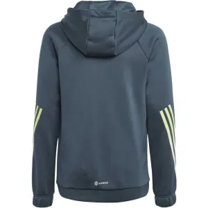 adidas TI HOODIE Chlapčenská športová mikina, tmavo sivá, veľkosť