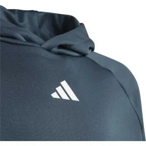 adidas TI HOODIE Chlapčenská športová mikina, tmavo sivá, veľkosť