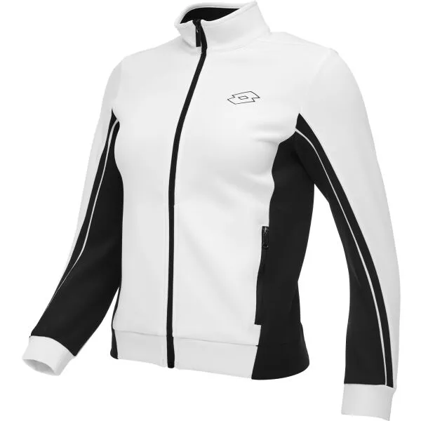 Lotto SQUADRA III FULL-ZIP TOP Dievčenská športová mikina, biela, veľkosť