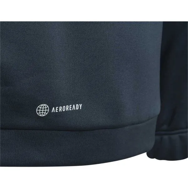 adidas TI HOODIE Chlapčenská športová mikina, tmavo sivá, veľkosť