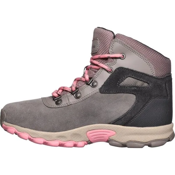 Columbia YOUTH NEWTON RIDGE AMPED Detská outdoorová obuv, sivá, veľkosť 32