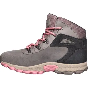 Columbia YOUTH NEWTON RIDGE AMPED Detská outdoorová obuv, sivá, veľkosť 32