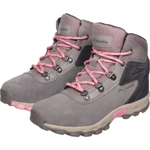 Columbia YOUTH NEWTON RIDGE AMPED Detská outdoorová obuv, sivá, veľkosť 32
