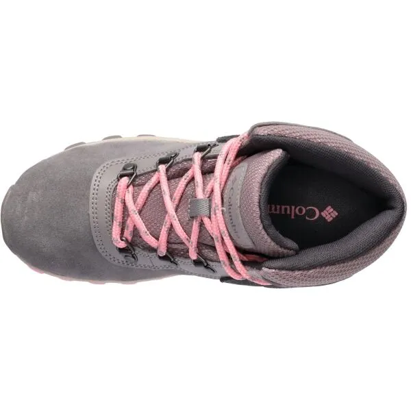 Columbia YOUTH NEWTON RIDGE AMPED Detská outdoorová obuv, sivá, veľkosť 32