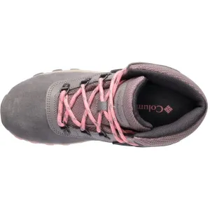 Columbia YOUTH NEWTON RIDGE AMPED Detská outdoorová obuv, sivá, veľkosť 32