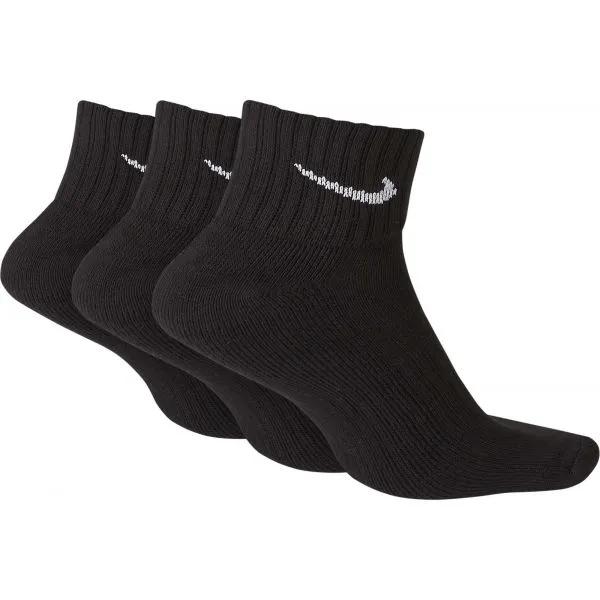 Nike 3PPK VALUE COTTON QUARTER 3PPK VALUE COTTON QUARTER - Športové ponožky, čierna, veľkosť