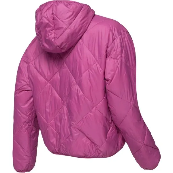 Roxy WIND SWEPT HOODED Dámska ľahká prešívaná bunda, ružová, veľkosť