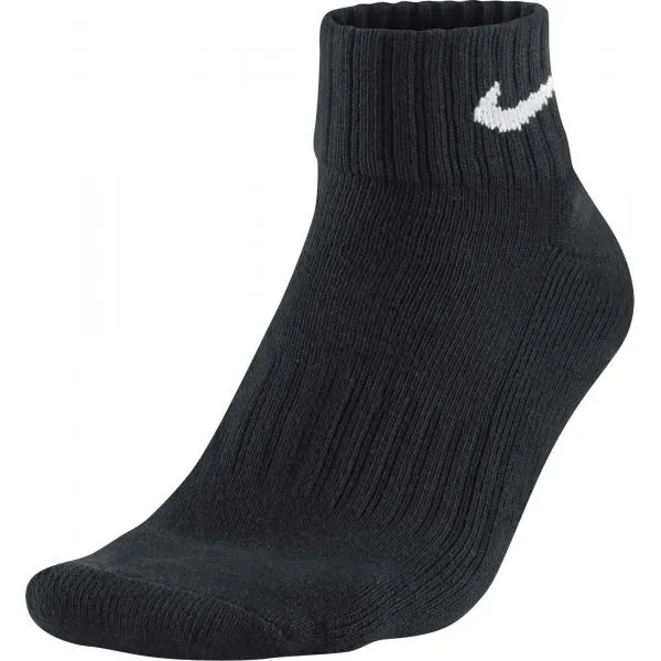 Nike 3PPK VALUE COTTON QUARTER 3PPK VALUE COTTON QUARTER - Športové ponožky, čierna, veľkosť