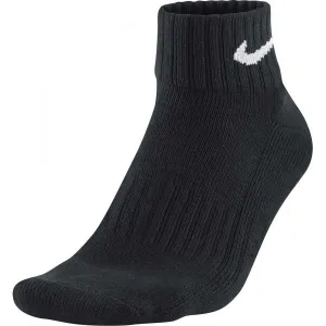 Nike 3PPK VALUE COTTON QUARTER 3PPK VALUE COTTON QUARTER - Športové ponožky, čierna, veľkosť