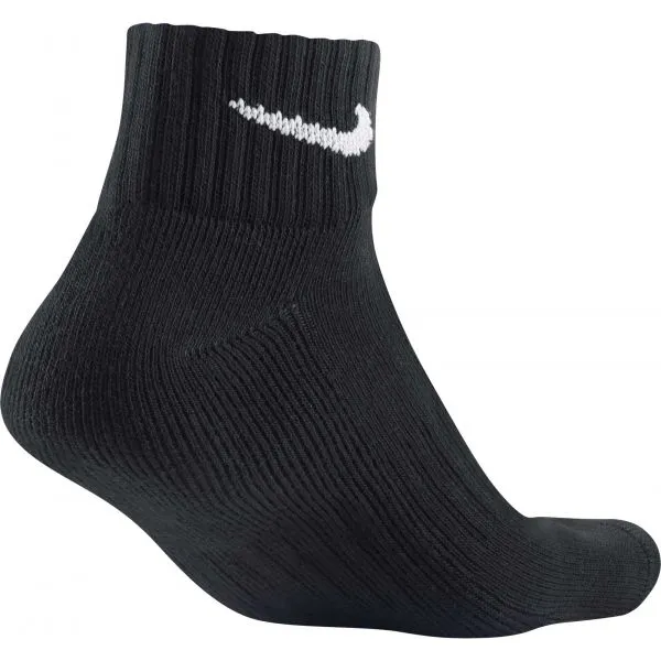Nike 3PPK VALUE COTTON QUARTER 3PPK VALUE COTTON QUARTER - Športové ponožky, čierna, veľkosť