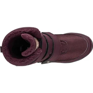 Jack Wolfskin POLAR BOOT TEXAPORE HIGH VC K Detská zimná obuv, vínová, veľkosť