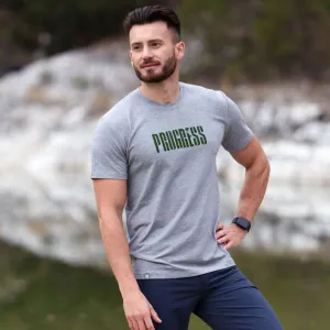 PROGRESS BARBAR ARMY Pánske bambusové tričko, sivá, veľkosť XXL