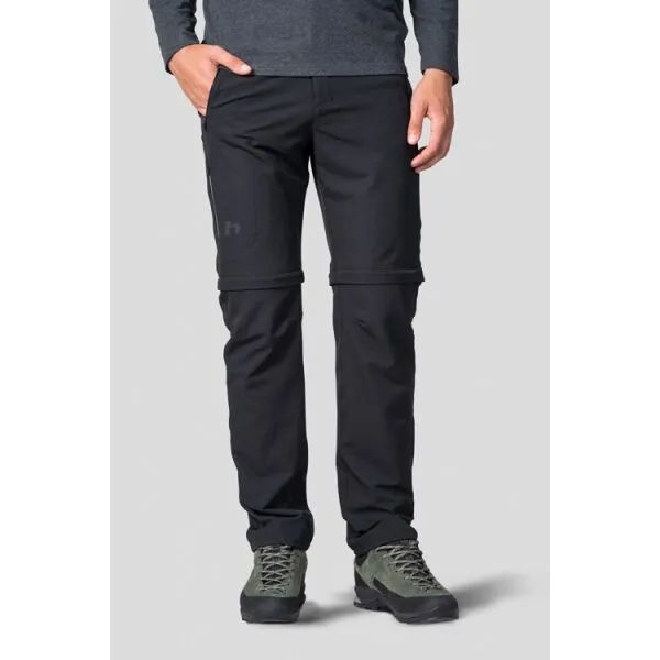 Hannah STRETCH Pánské odopínateľné nohavice, čierna, veľkosť XXL