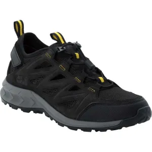 Jack Wolfskin WOODLAND 2 HYBRID LOW M Pánska outdoorová obuv, čierna, veľkosť